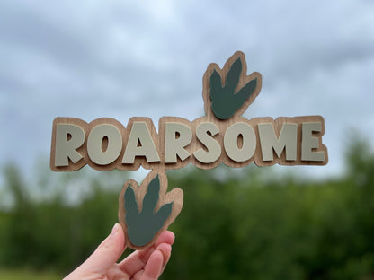 Roarsome Sign - Sage (Oak)